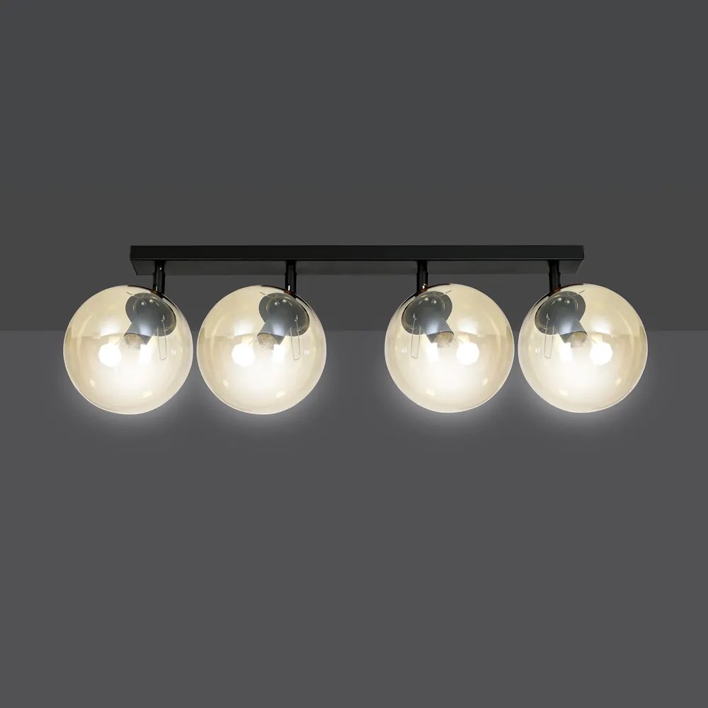 Lustra Plafon Tofi 4 Bl Miodowy 778/4 Emibig Lighting, Modern, E14, Polonia