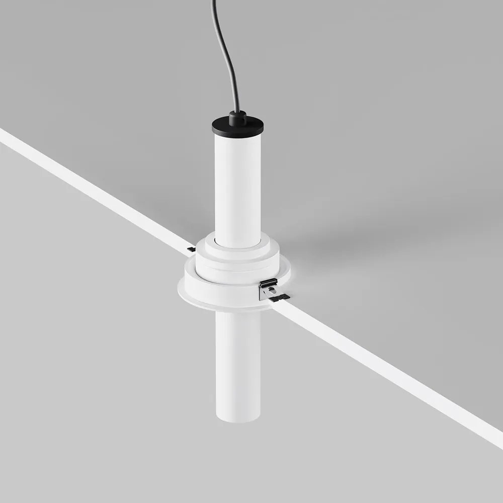 Spot LED incastrabil rotativ retractabil Focus T alb