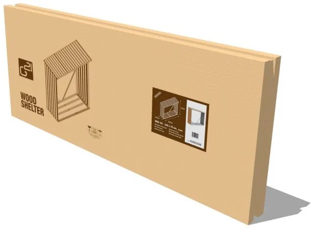 Șopron lemne G21 WOH 136 - 182 x 75 cm, maro