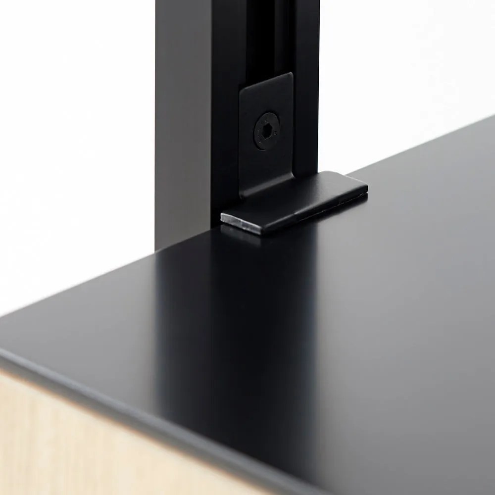 Bibliotecă neagră 98x210 cm Edge by Hammel – Hammel Furniture