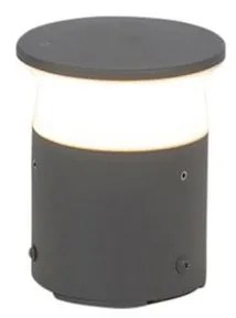 Lampă de exterior modernă gri închis 12 cm, inclusiv LED - Bar
