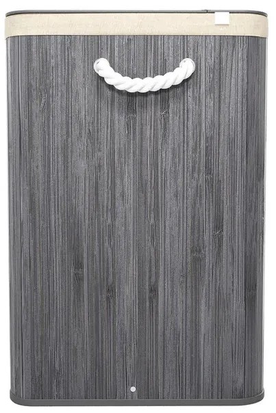 Juskys Coș de bambus Curly 150 L - gri