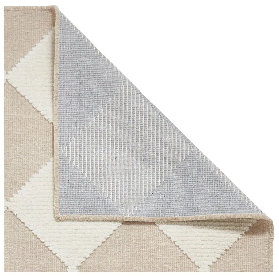 Covor alb-bej lavabil 160x230 cm Lyna Beige&amp;White – Think Rugs