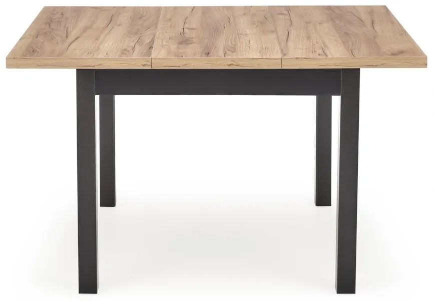 Masa patrata Tiago extensibila L90-125 cm stejar craft/negru