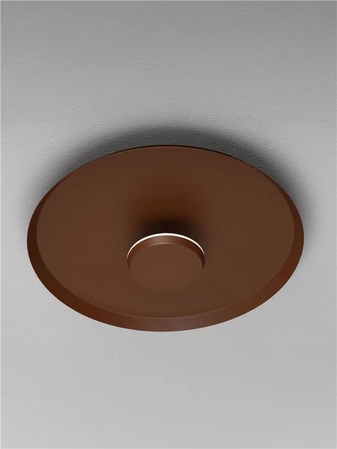 Plafoniera LED stil modern DORELL maro inchis