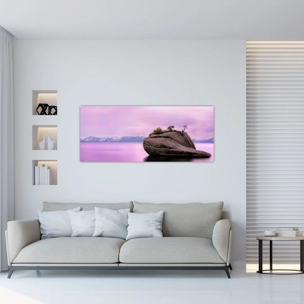 Tablou cu piata în mare (120x50 cm)