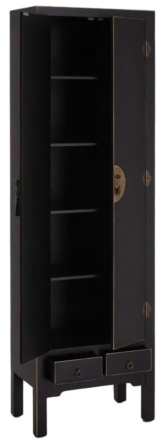 Șifonier negru 55x185 cm Oriente – Ixia