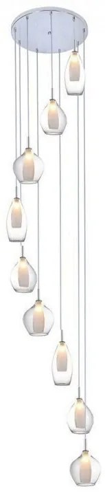 Lustra moderna AMBER MILANO 9 clar ZZ AZ3102
