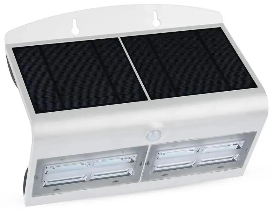 Aplică LED solară cu senzor LED/7W/3,7V 4000K IP65 albă