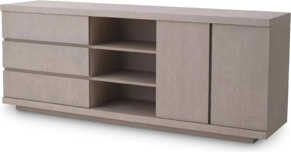 Comoda design LUX Crosby, stejar albit