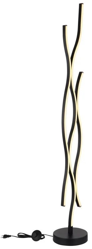 Lampadar LED, lampa de podea design modern Geronimo negru