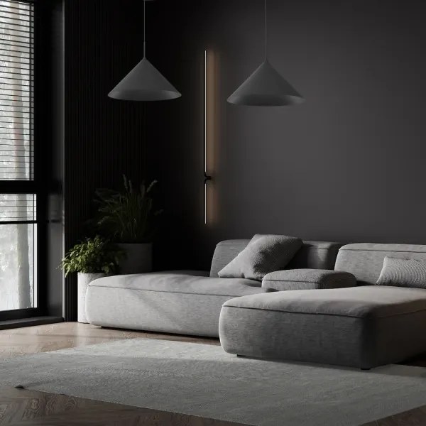 Lustră pe cablu CAPITAL 1xGX53/15W/230V Ø 46 cm neagră