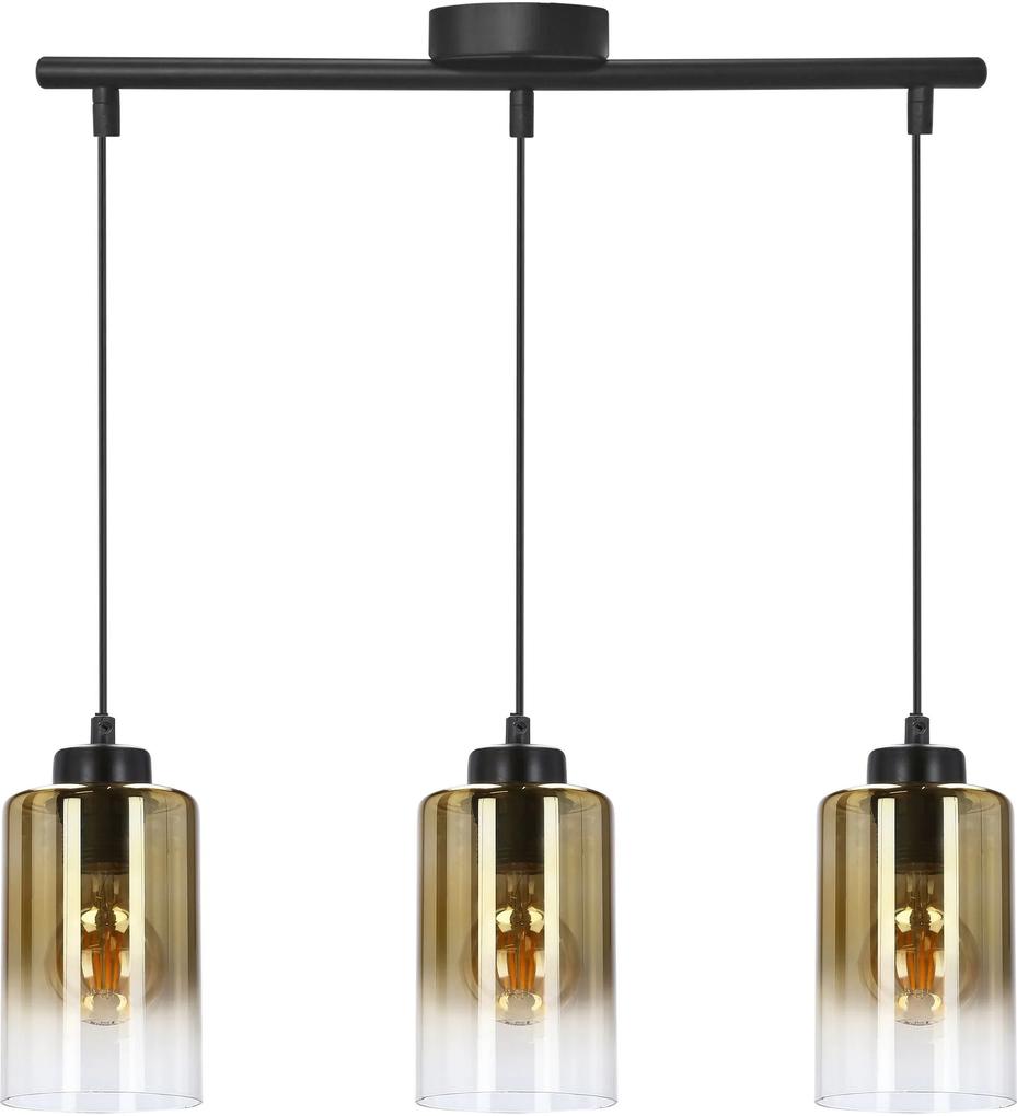 Candellux Aspra lampă suspendată 3x60 W negru 33-16270