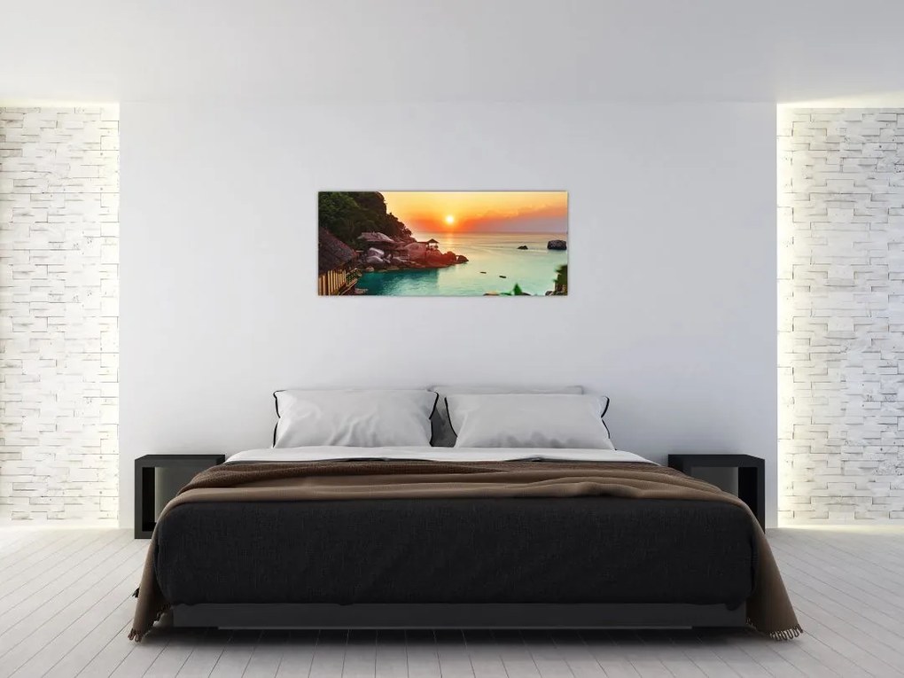 Tablou cu plaja frumoasă (120x50 cm)