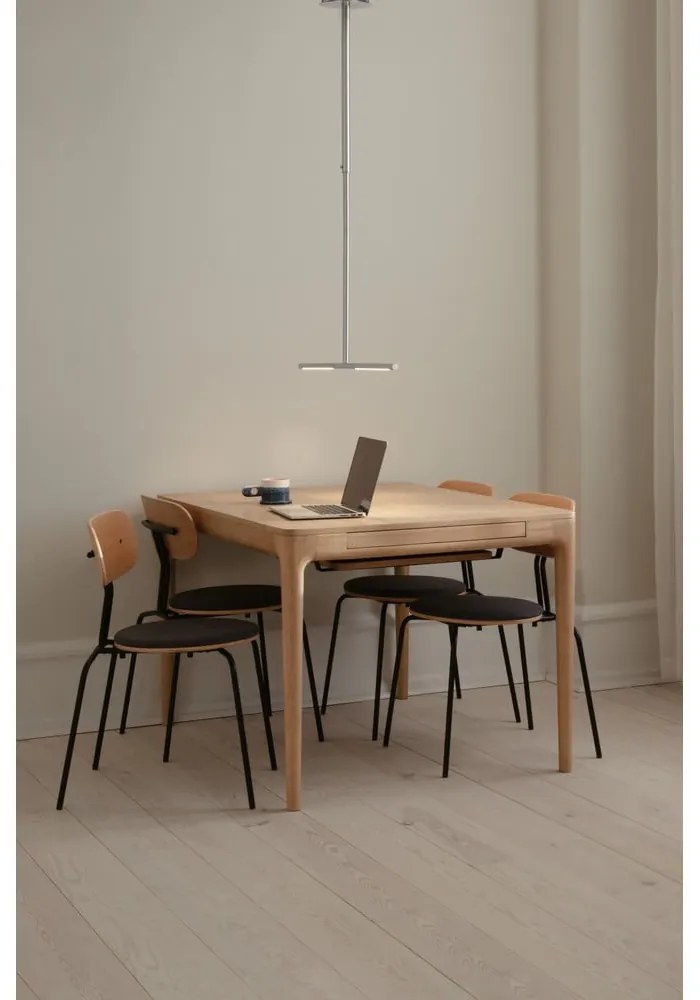 Lustră argintie LED din metal cu abajur din metal Omni Ceiling – UMAGE