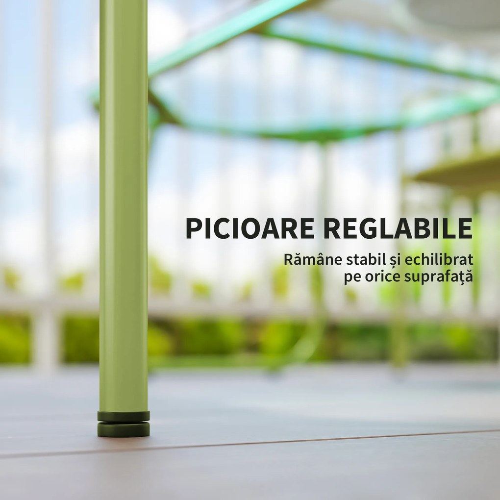 Outsunny Ratan Verde Balcon | Aosom Romania