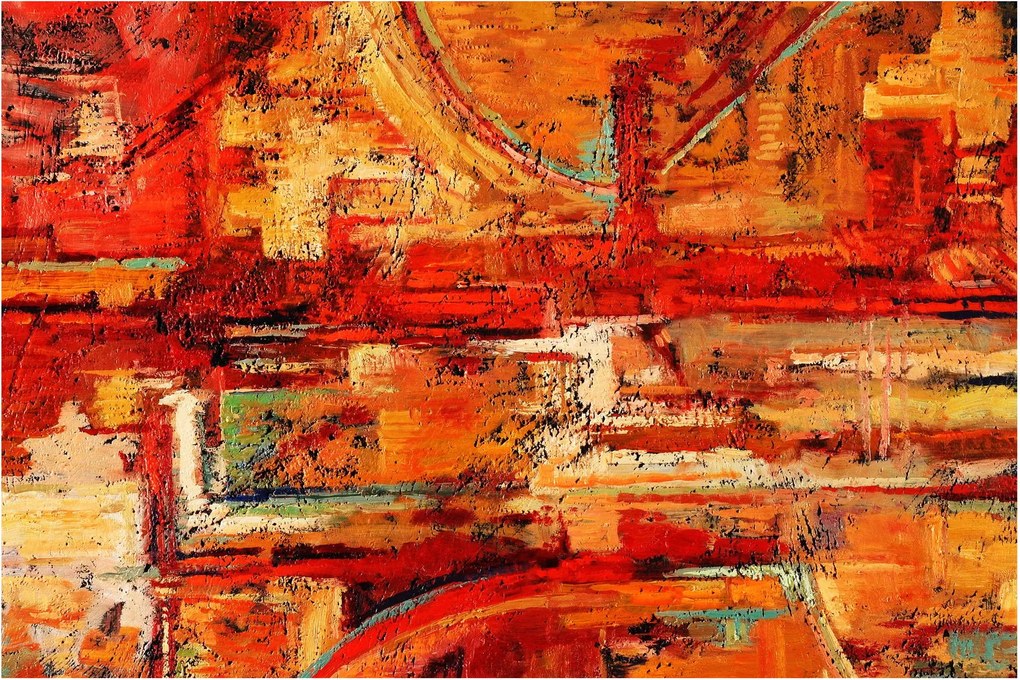 Tablou cu pictură pe pereți (90x60 cm)