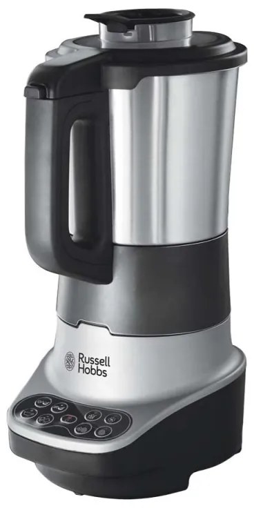 Blender si aparat preparare supa 2in1 Russell Hobbs 21480-56, 1200W, 1.75L, Incalzire, 8 programe, Alarma sonora, Sistem de siguranta, Mentinere la cald, Negru/Inox