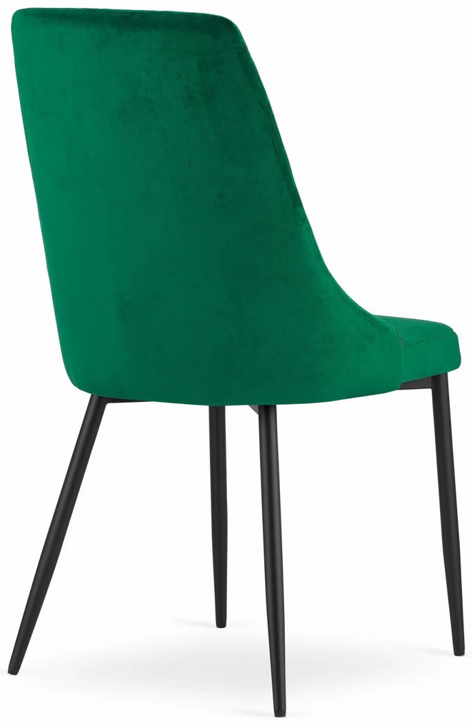 Scaun de sufragerie din catifea verde IMOLA