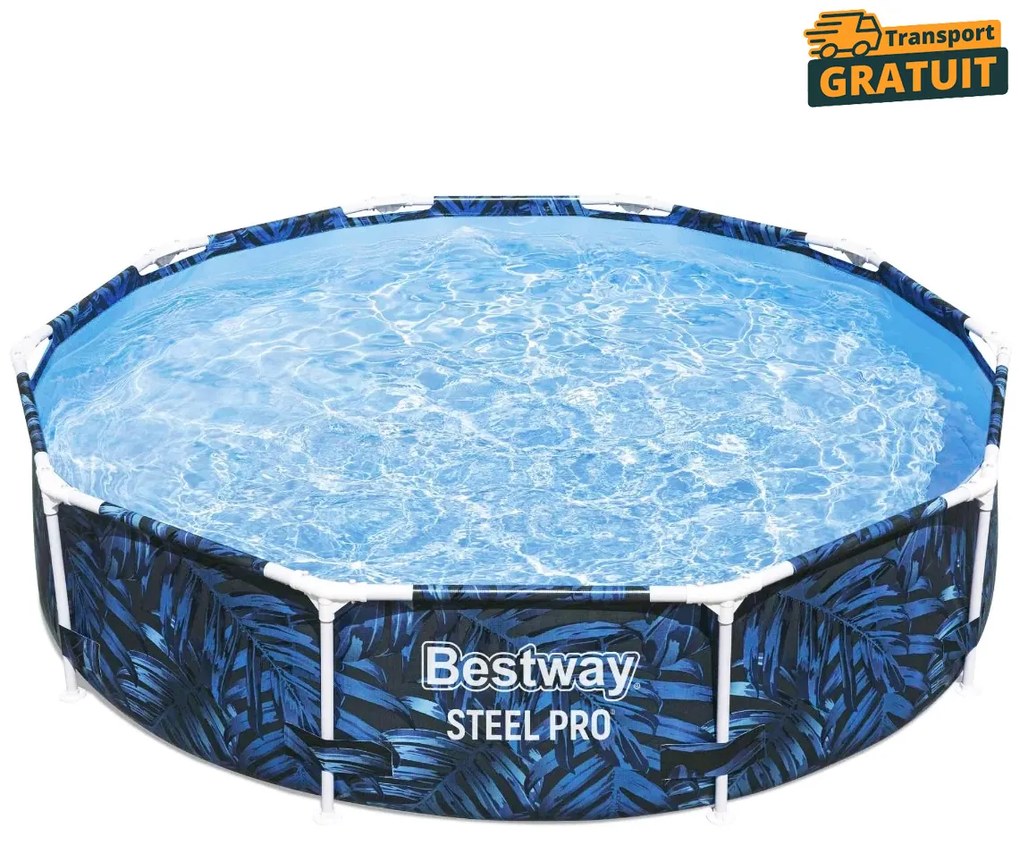 Piscina rotunda cadru metalic 4062 litri Bestway Steel Pro Max 305x66 cm