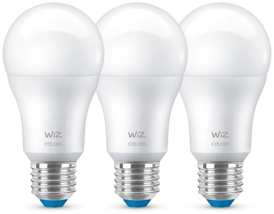 Becuri smart LED E27, 3 buc. 9 W – WiZ