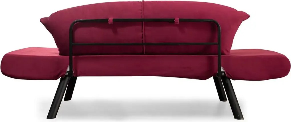 Canapea extensibila 2 locuri living 205X80 cm – stofa &amp; metal, multicolora – Genzo