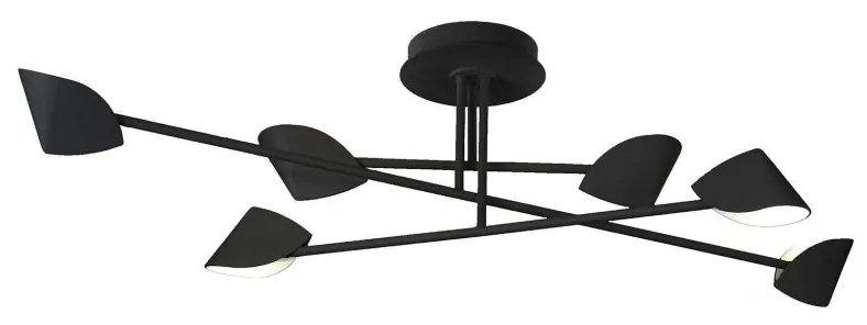 Lustra LED aplicata design modern CAPUCCINA 44.5W negru