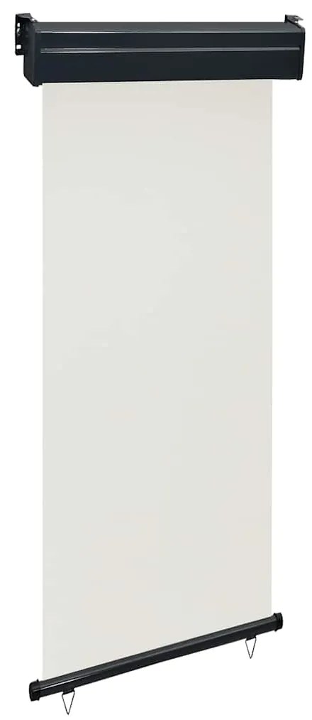 vidaXL Copertină laterală de balcon, crem, 80 x 250 cm