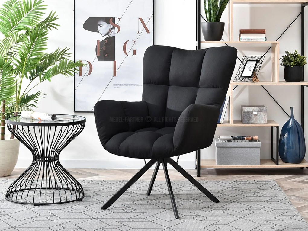 Fotoliu Kikino X (negru). Promo -8%. 1110134