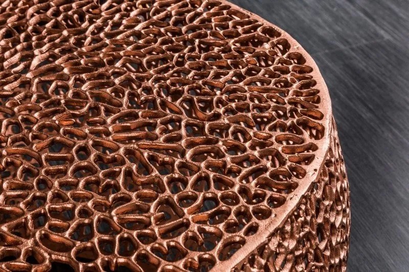 Masuta cu aspect deosebit Leaf 80cm, cupru