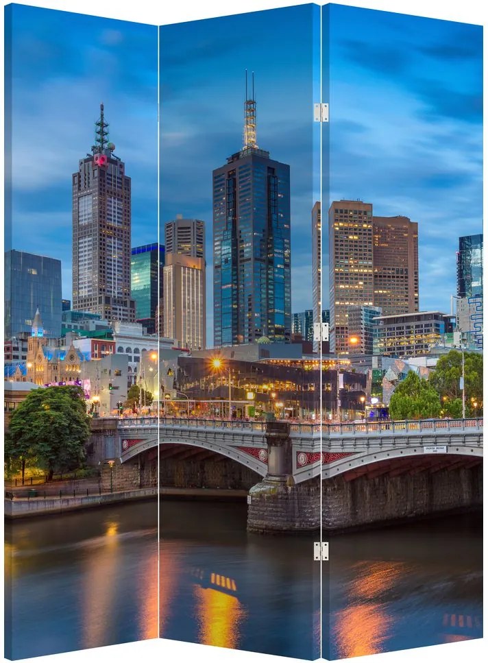 Paravan - Orașul Melbourne (126x170 cm)