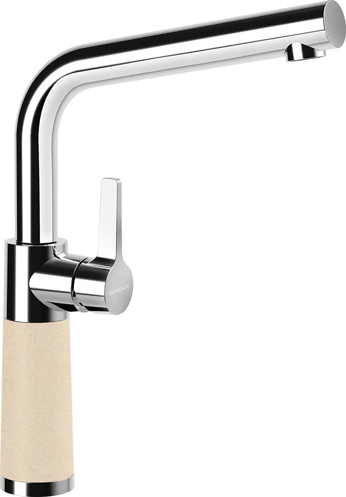 Baterie bucatarie Schock SC-540 Cristalite Moonstone, aspect granit, cartus ceramic, bej