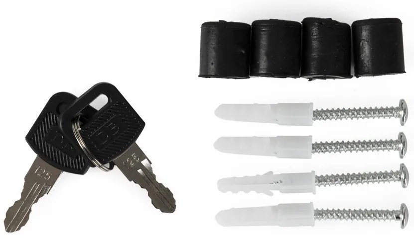 Cutie poștală din oțel galvanizat cu suport pentru ziare antracit