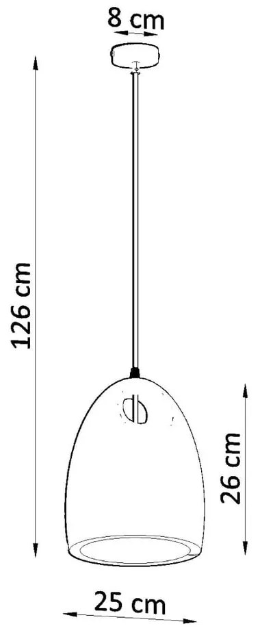Lustră albă cu abajur din ceramică ø 25 cm Sativa – Nice Lamps