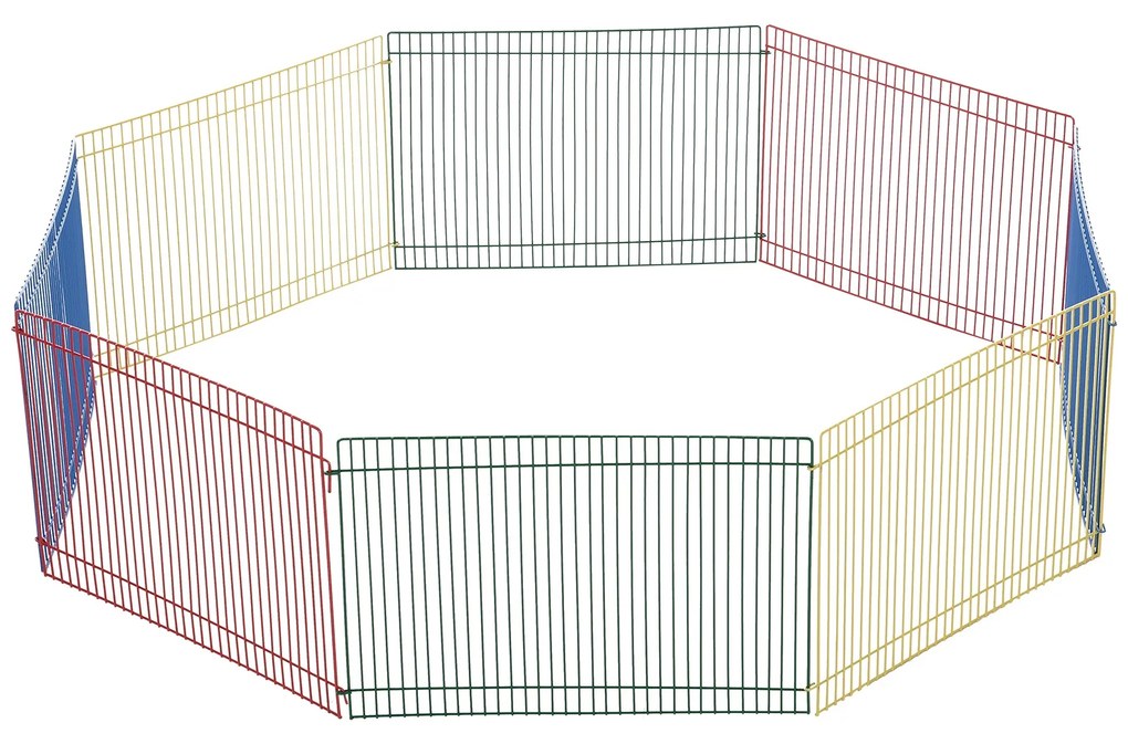 PawHut tarc modular pentru animale mici, 8 piese, 69x69x23cm | AOSOM RO