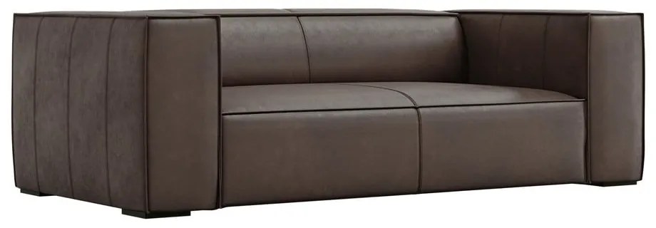 Canapea maro cu tapițerie din piele 212 cm Madame – Windsor &amp; Co Sofas