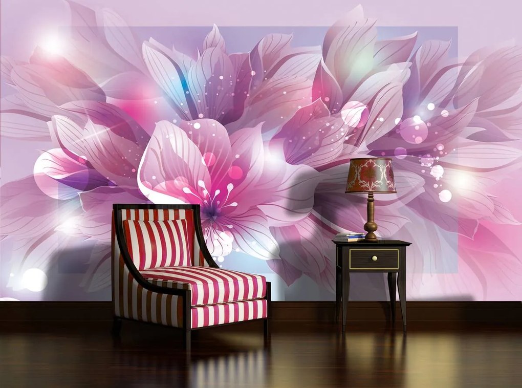 Fototapet - Arta florală - abstract (152,5x104 cm)