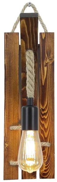 Aplica de perete AHSAP 1xE27/40W/230V, finisaj pin/nuc