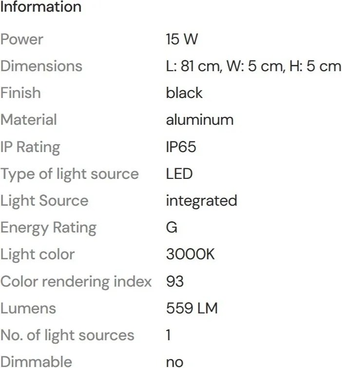Aplica LED iluminat exterior IP65 Moena