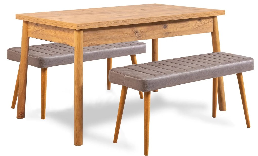 Set mobilier sufragerie Contigo (Pin + gri). 1127542