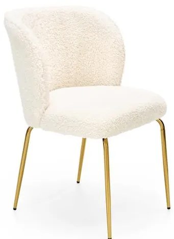 Scaun tapitat K474 crem/auriu