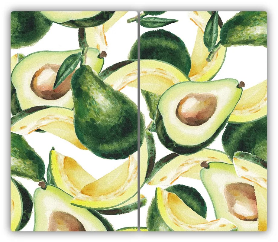 Tocator din sticla Avocado