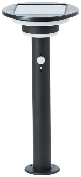 Lampă LED solară cu senzor Brilliant GARVINA LED/3W/3,7V 45 cm IP44 negru