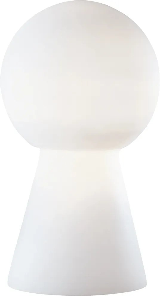 Veioza Ideal Lux Birillo TL1 Medium, 1x60w, 22x39cm, alb