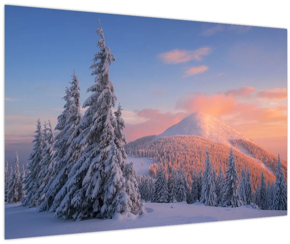 Tablou - Peisaj de iarnă (90x60 cm)
