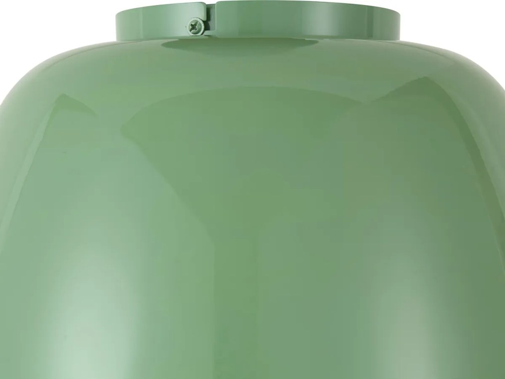 Plafonieră retro verde cu interior alb - Vera