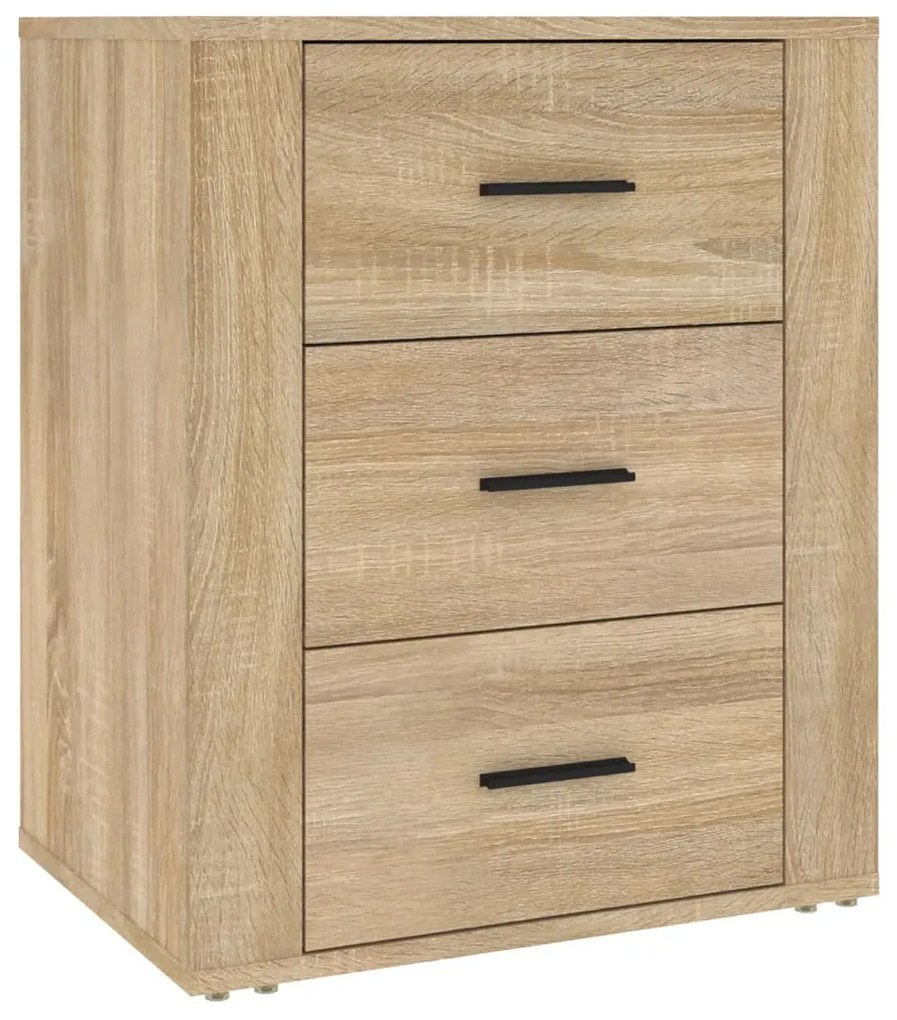 Noptiera, stejar sonoma, 50x36x60 cm, lemn prelucrat