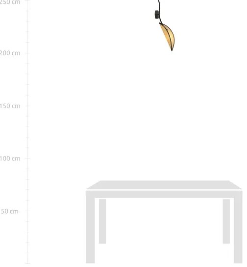 Aplică LOTUS 1xE14/10W/230V negru/bej