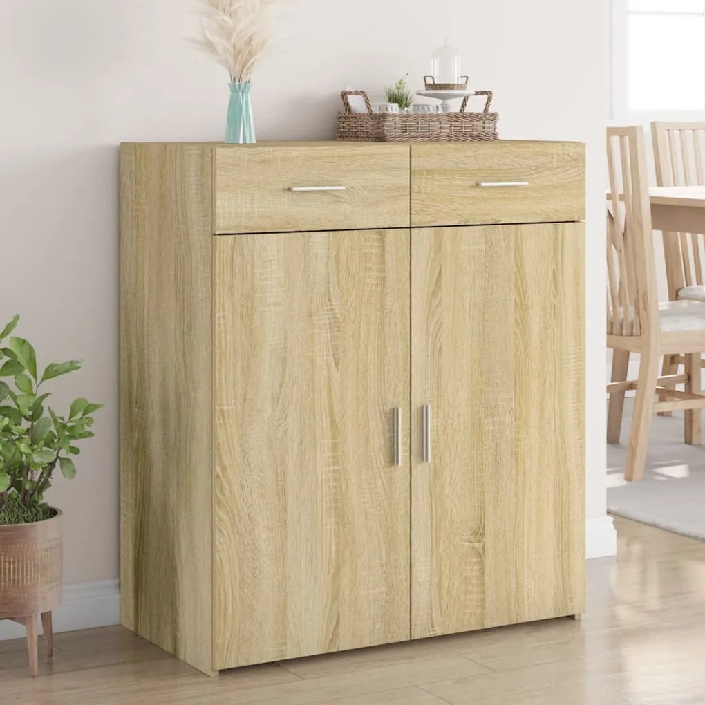 vidaXL Dulap, stejar sonoma, 80x42,5x93 cm, lemn prelucrat