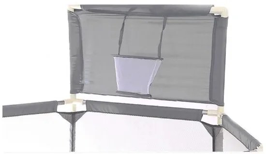 Țarc pentru copii cu mingi și coș 130x65x110cm GREY